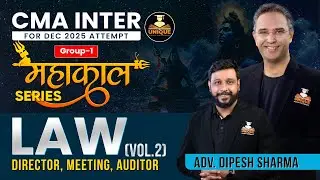 CMA INTER WRITING PRACTICE | LAW V 2 lec 5 | DEC 25 & JUN 26 | ADV. DIPESH SHARMA
