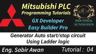 04. How to start/stop generator automatically | Lader logic | generator ko auto pe kasy start Karen