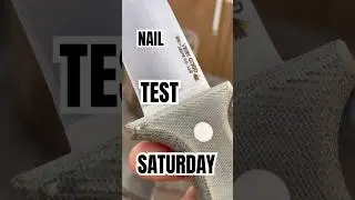 Not bad for thin NitroV #shorts #knifestuffwedo #nailtest #knifetest #fixedblade