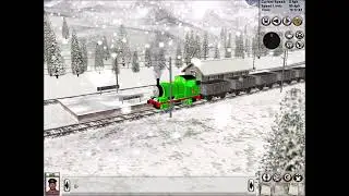 MSTNoodle Percy In The Winter In The Alps Route In Trainz 2006 (3 Minute Time)