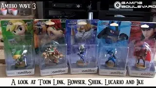 Amiibo wave 3: Toon Link, Bowser, Sheik, Lucario and Ike - Closer look