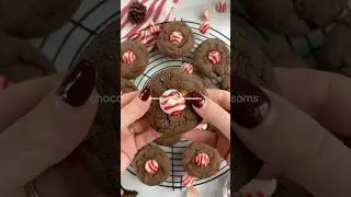 Chocolate Peppermint Blossoms 🍫☕️ #chocolate #peppermint #Christmas
