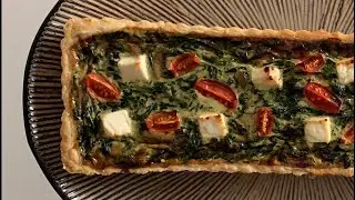 Ispanaklı Mantarlı Kiş / Spinach quiche