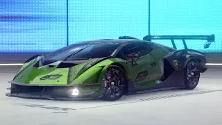 New green lamborghini essenza in racing track - asphalt legend android game || car game