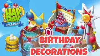 Hay Day 10th Birthday Decorations - Special Offers