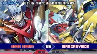 Xros Heart vs WarGreymon -- BT-16 Matchplay Commentary