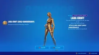 How To Unlock The GOLD ANNIVERSARY Lara Croft Skin! (New Gold Lara Croft Skin)