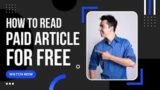 Trick : How to read Online Paid  Article at Free