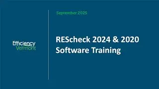 REScheck 2024 and 2020 Software Training