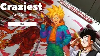 Craziest Art Collab #4 | Demon Slayer Drawing | Rengoku Artwork | @AnshuuCanDraw | 