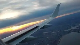 Approaching and landing at Boston Logan Airport