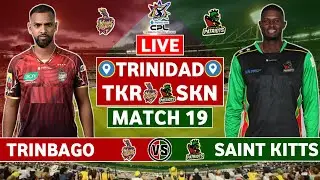 CPL 2025 Live: Trinbago Knight Riders vs St Kitts & Nevis Patriots Live | TKR vs SKN Live Commentary