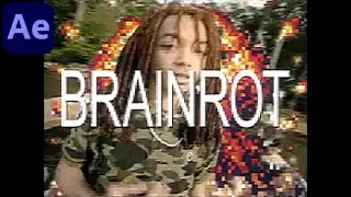 BRAINROT Pixelated Effect - After Effects Tutorial