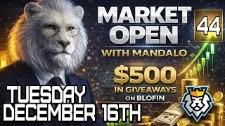Market Open with Mandalo! Day Forty-Four! #bitcoin #crypto #marketanalysis