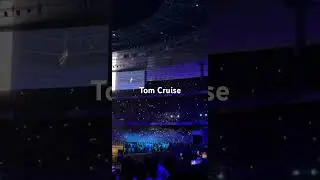 Tom Cruise performs Mission: Impossible at the Olympic Games closing ceremony