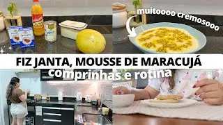 MOUSSE DE MARACUJÁ MUITO FÁCIL E SUPER CREMOSO, PREPARANDO NOSSA JANTA E COMPRINHAS DE BELEZA