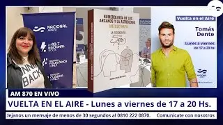 Marcela Matteucci en Vuelta en el Aire presentado libro NAYA - Radigraf&iacute;a del Ser con Tom&aacute;s Dente