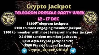 Crypto Jackpot Telegram presale Party