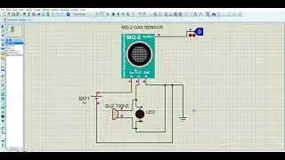 Smoke detector simulation on proteus