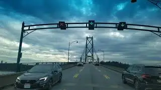VANCOUVER - DRIVING FROM DOWNTOWN TO MARPOLE AREAS