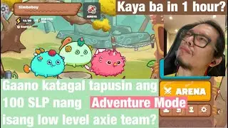 Pinoy -  Axie Infinity How Long to Complete Adventure Mode (Tagalog - English) Tutorial
