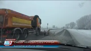 Zimná údržba ciest v PSK