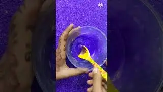 DIY Slime with baking powder and flour/ flour slime/ slime activator