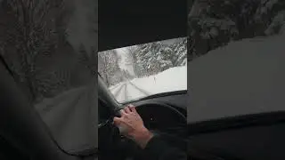 BMW E39 523i POV snow street drift