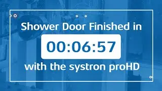 Shower door production 8mm glass with systron proHD glassprocessing centre
