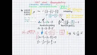 Hessische Normalform einer Ebenengleichung