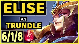 PANTS ARE DRAGON (ELISE) vs TRUNDLE - 6/1/8 KDA JUNGLE CHALLENGER GAMEPLAY - NA
