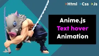 Text hover Animation with Anime Js | Creative tutorial