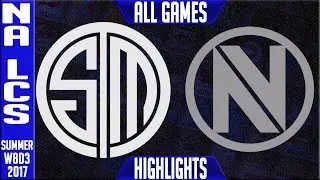 Team Solomid vs Team Envy Highlights ALL GAMES Week 8 NA LCS Summer 2017 TSM vs NV ALL