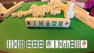 Self Draw Pure Suit Bamboo 8-Point Win 🀄 | Hong Kong Mahjong (Live Game)