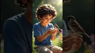The Kind Little Boy and the Tiny Bird&rdquo; 🐦💖. #trending #shorts