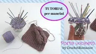 Porta uncinetti all'uncinetto da tavolo - Tutorial per mancini di CrochetRomance