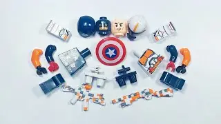 LEGO CAPTAIN AMERICA AND LEGO STORMTROOPER ORANGE | BUILD LEGO