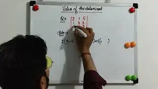 Value of the determinant