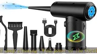 ZARIMI Compressed air Duster - Keyboard Cleaner for Office no Canned Reusable Good Replacement Can