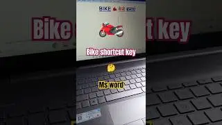 Bike 🏍️Symbol Key MS WORD #shorts #tranding #tricks #keyboardshortcuts