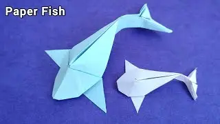 Origami Fish - How to Make a Paper Fish Tutorial - Kagaj ki Fish 
