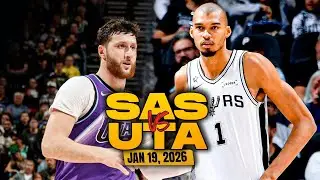 San Antonio Spurs vs Utah Jazz Full Game Highlights | Jan 19, 2026 | FreeDawkins