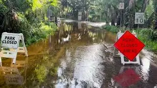 Flooding Conditions at Snook Haven in Venice, Aug. 11, 2024