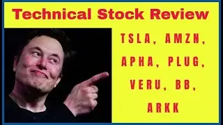 Technical Stock Review TSLA, AMZN, APHA, BB, ARKK