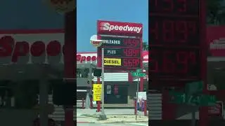 Speedway gas prices at Hammond Indiana Kennedy avenue