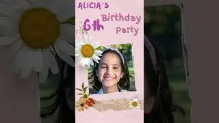 Daisy Birthday Invitation Video Girls Birthday Party