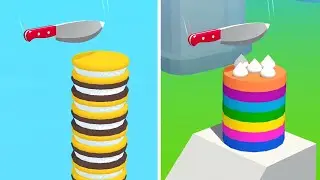 Slice It All Gameplay! Satisfying and Relaxing ASMR Slicing Video