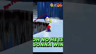 MARIO VS. PENGUIN SLIDE RACE #shorts