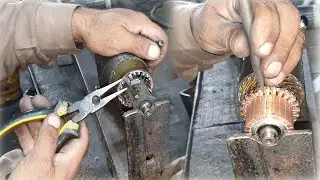 How to Replace Commutator of Truck Starter Motor Armature
