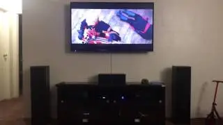 Living Room home theater set up 2017